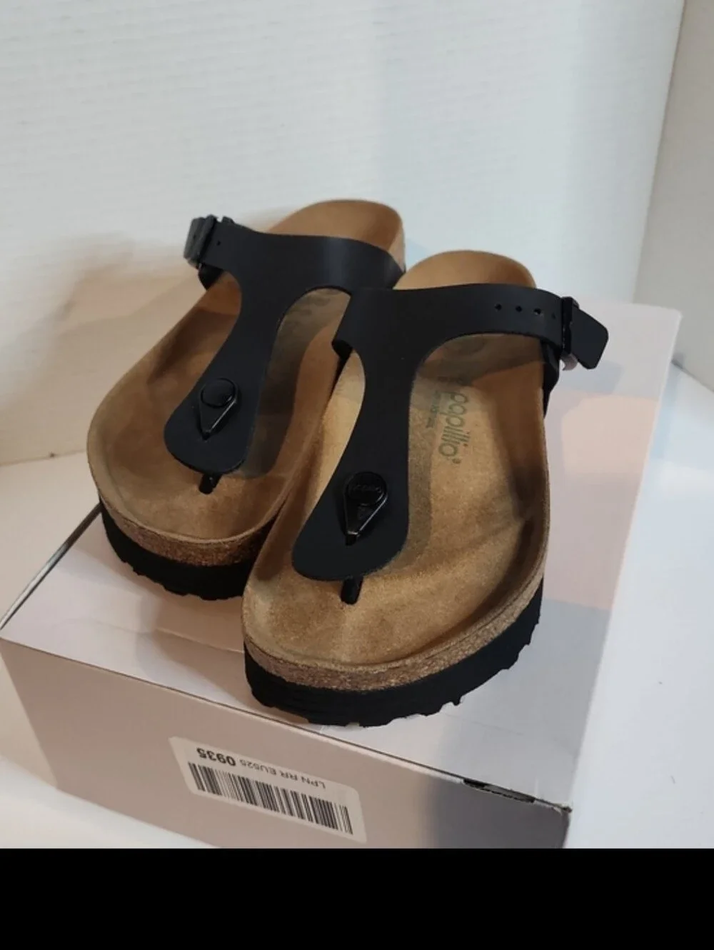 Birkenstock Papillio Vegan Platform Gizeh Sandal NWT Size 37 6 To 6.50